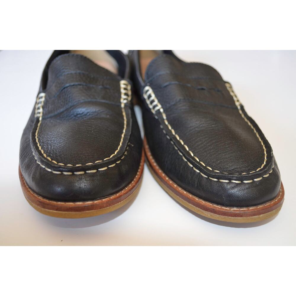 Sperry Black Leather Penny Loafer Size 9.5 - Picture 4 of 6